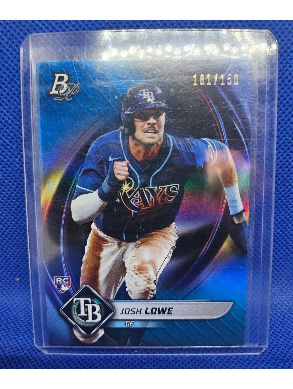 Josh Lowe - RC [Blue insert] #81 - 2022 Bowman Platinum - No./150 - Rays